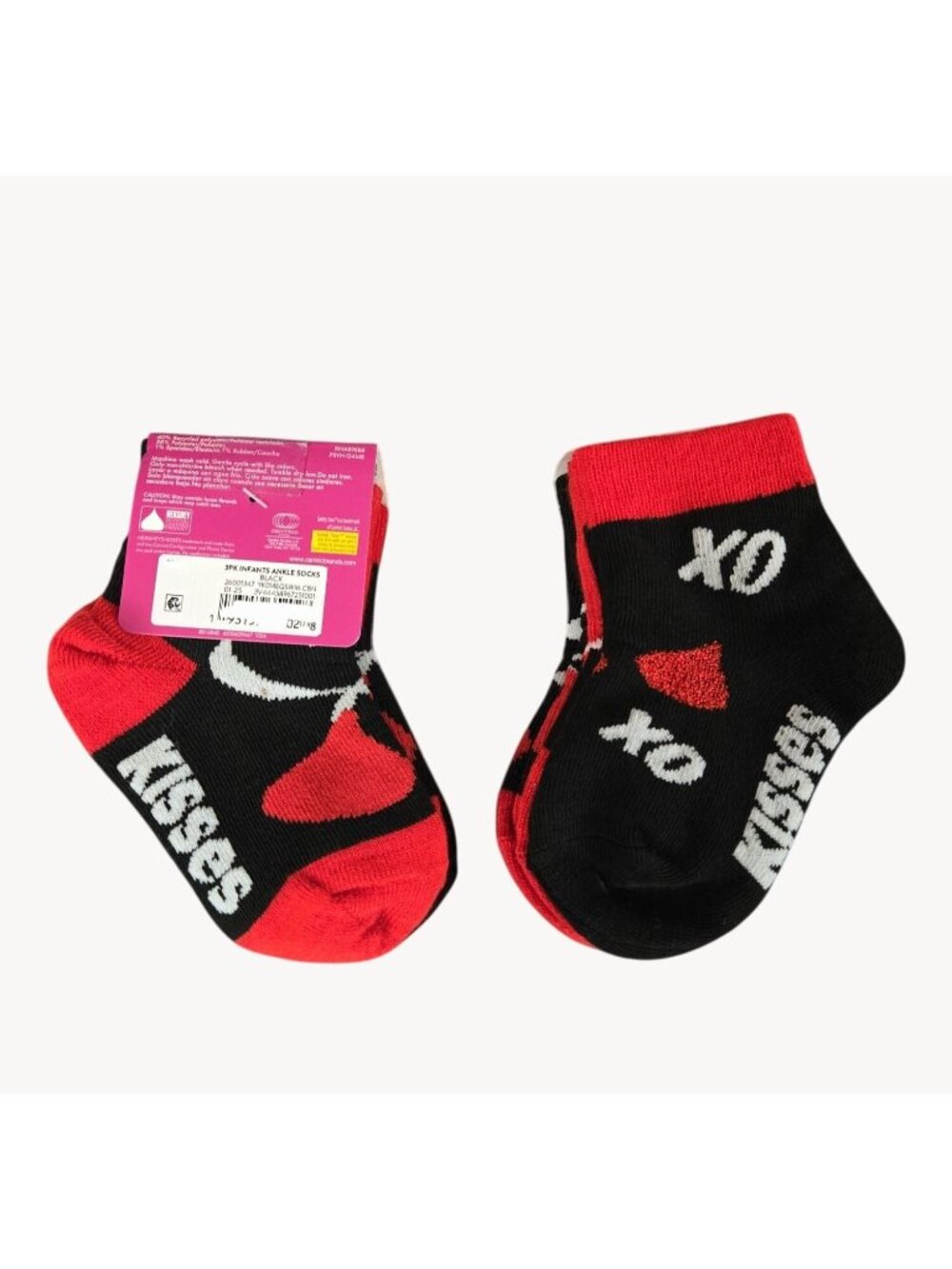 NWT Hershey's Kisses Girls Ankle Socks 3 Pack Size 4T-5T - 3 Pairs